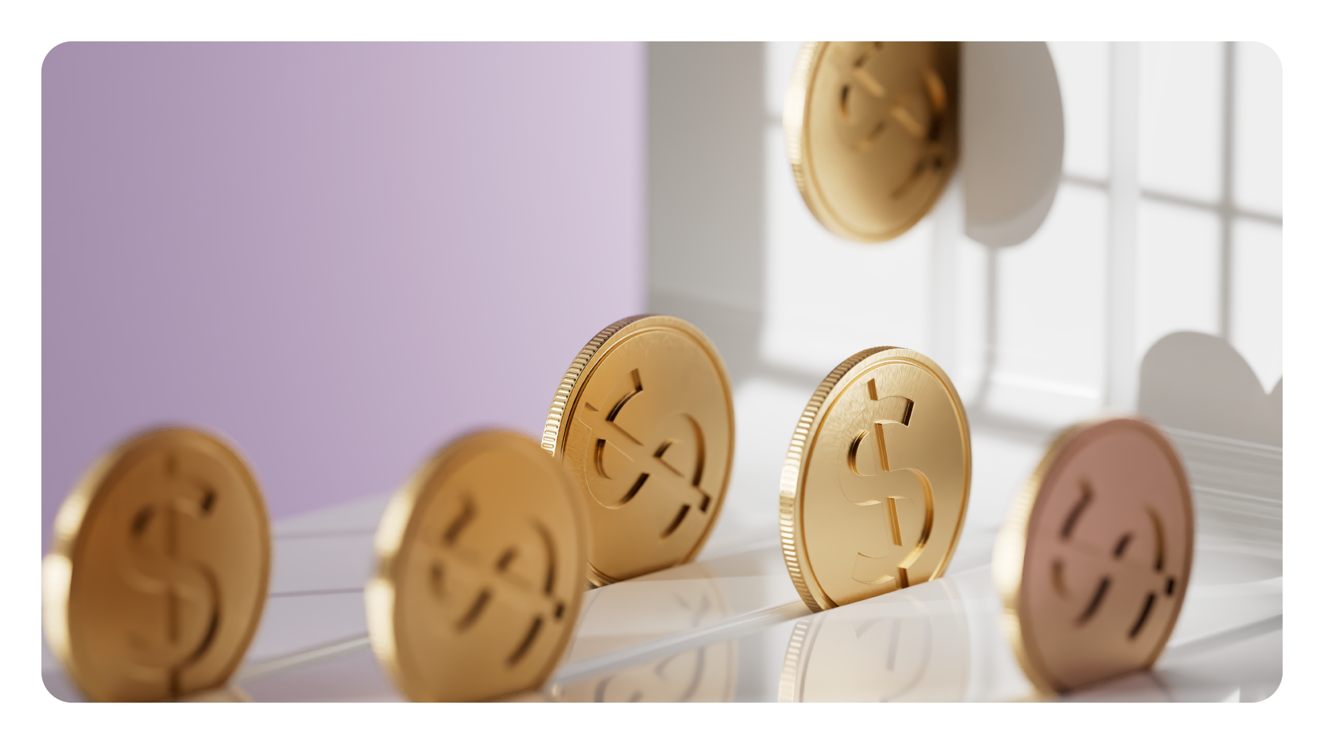 An image of dollar coins