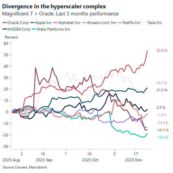 Divergence in the hyperscaler complex